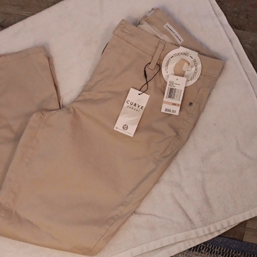 Curve Women's Tan Chinos